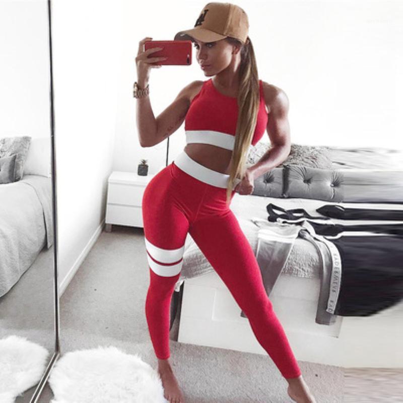 

Girls Sportswear Solid Color Yoga Set Stitching Running Fitness Jogging T-shirt Leggings Pilates Set Ballet Dance Fitness Wear1, Red
