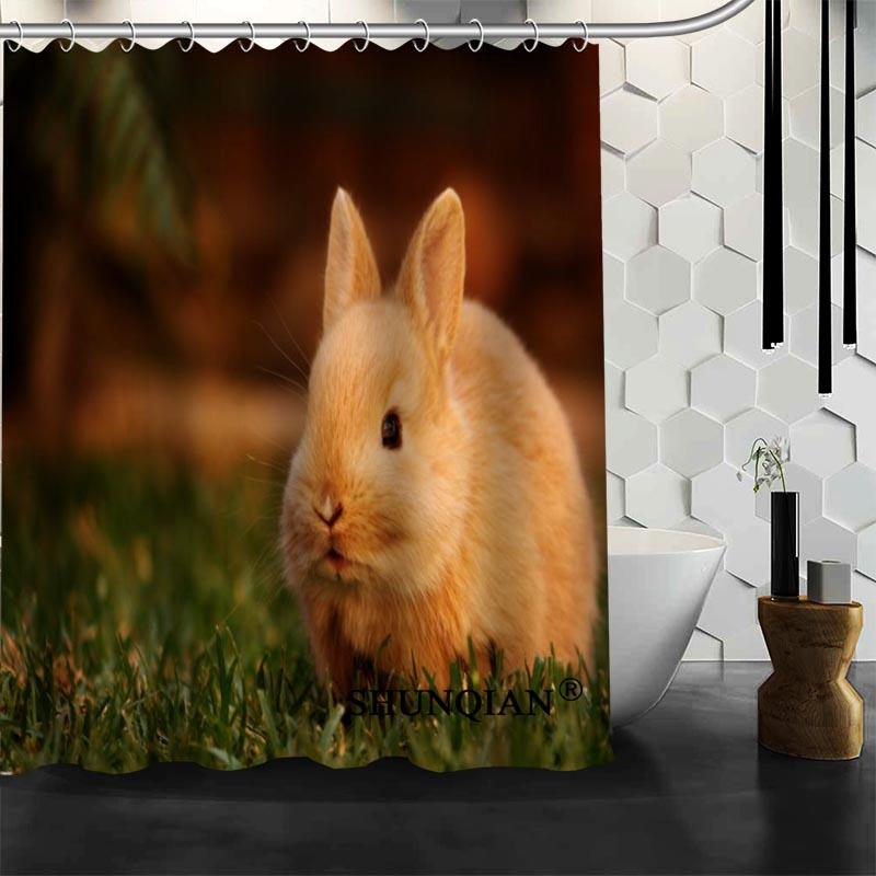 

Custom Shower Curtain bathroom Accessories Polyester Fabric Curtain With holes