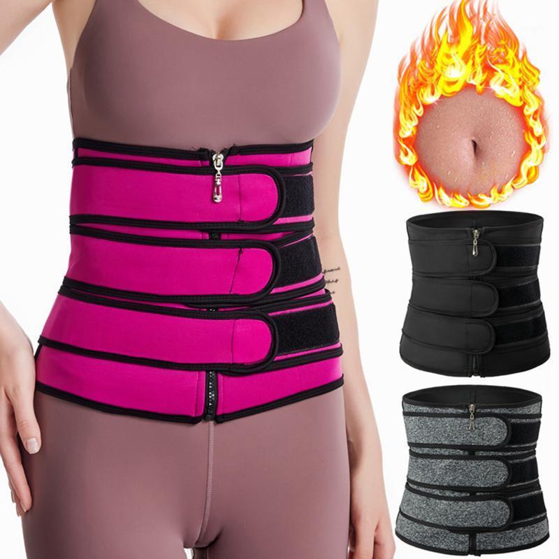 

Neoprene Sweat Body Shaper Belts Three Waist Trainer Belt Shaping Colombian Girdles Adjustable Slimming Tummy Trimmer Corset1