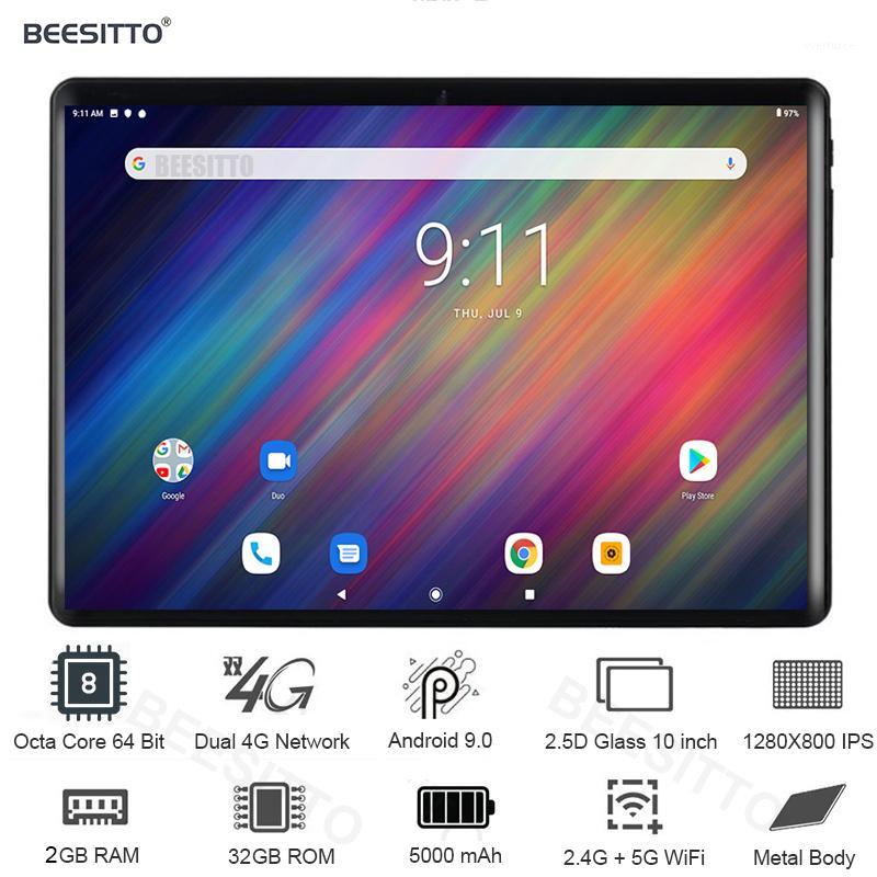 

2020 Hot New 10 inch tablet PC 8 Cores Dual SIM 4G LTE 32GB ROM Android 9.0 pie 5G WiFi Bluetooth GPS Tablets+Gift 64GB TF Card1, Black