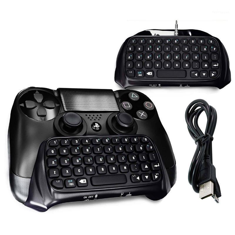 

2020 New Black ABS Bluetooth Wireless Keyboard Chatpad Controller GamePad For Playstation 4 PS4 UK Free shipping 20201