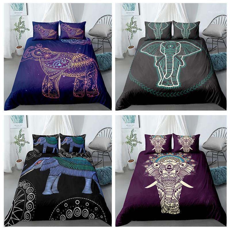 

Cute Animal Bedding Set Duvet Cover Bohemian Elephant Bedspreads For Adults Kids Mandala Bed Sets Drop Shipping1, Bs821