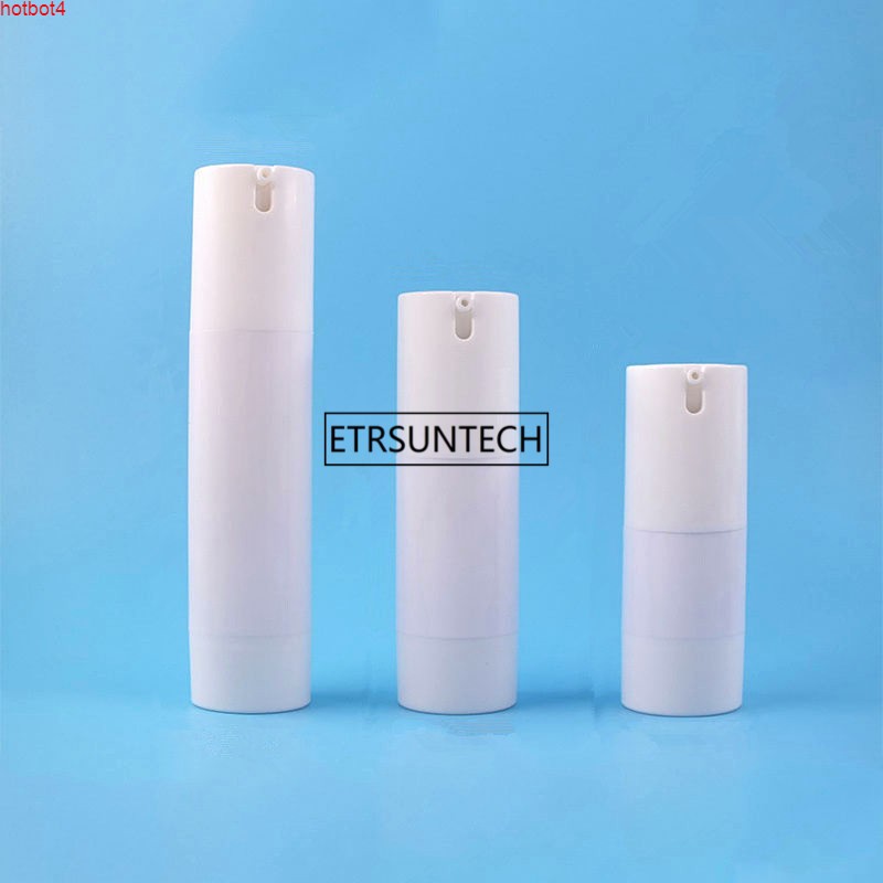 

100pcs 15ml/30ml/50ml Airless Pump Vacuum Scrub Bottle Toiletries Container Refillable Plastic Dispenser Travel F3293good qualtity