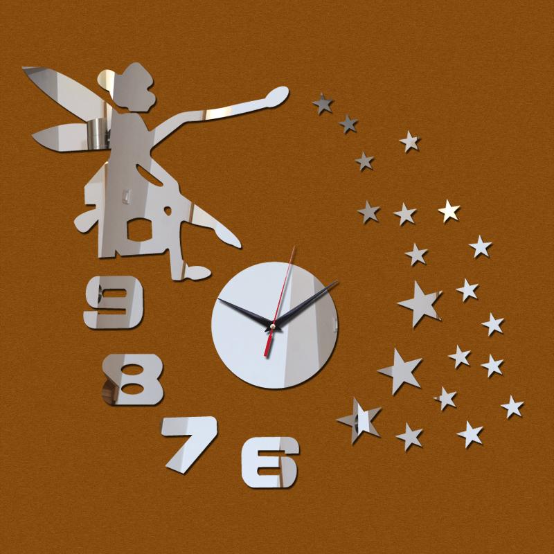 

2020 new limited time-limited 3d wall clock watch clocks Geometric Needle Acrylic home diy crystal mirror antique