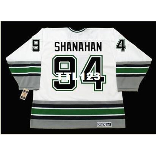 

740 #94 BRENDAN SHANAHAN Hartford Whalers 1995 CCM Vintage Home Hockey Jersey or custom any name or number retro Jersey, White