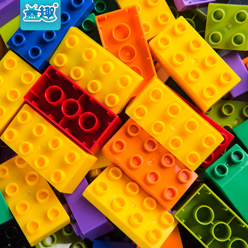 

Children's assembly toy Yizhi big granule building wall baby boy enlightenment large plastic block table