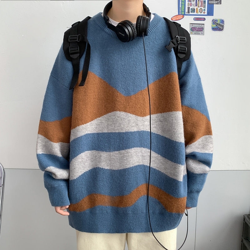 

Men's Blouse 2021 Autumn Thin New Stripe Shirt Leisure Male Clothing 271W, Brown