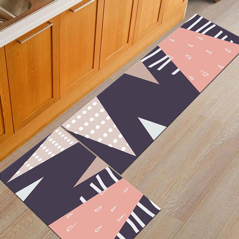 

Printed Doormats for Kitchen Carpets Long Waterproof Floor Rugs Balcony Bedroom Non-slip Floor Mats Washable Entrance Area Rugs, S1