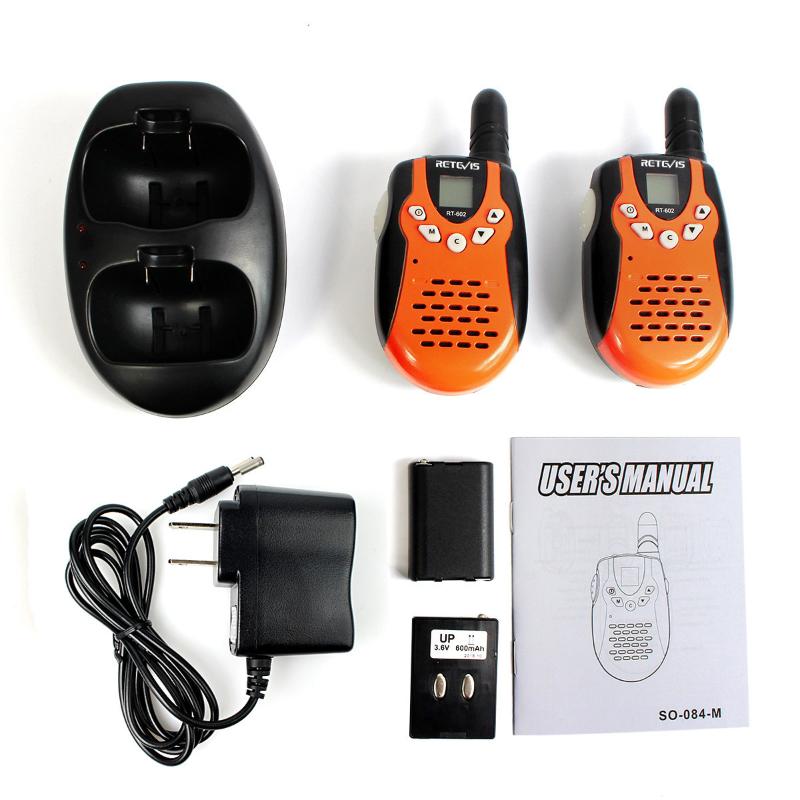 

2pcs Kids Walkie Talkie Radio Retevis RT602 Toy Walkie-Talkie FRS UHF Two-Way-Radio Communicator Gift Radio Station CB