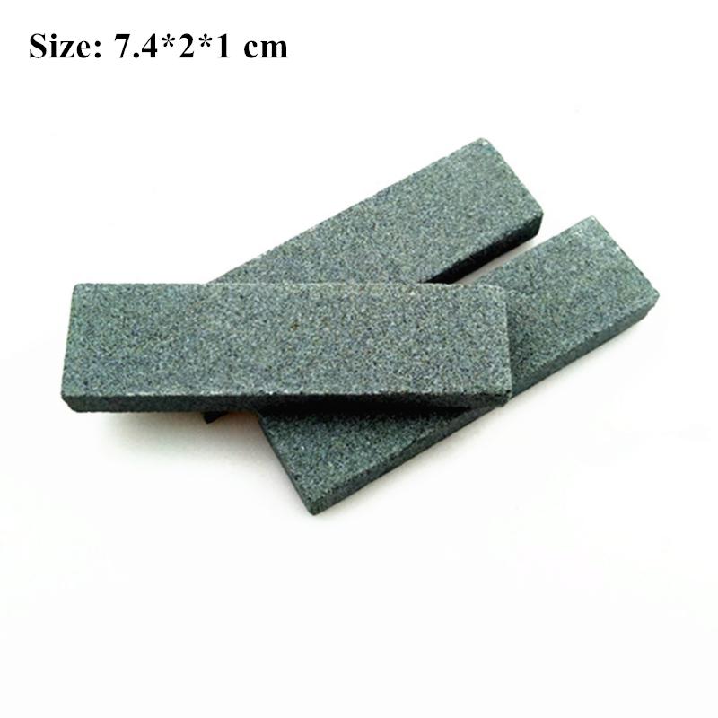 

10pcs 7.4*2*1 cm hair scissors Whetstone shears millstone Barber tools Fish hook abrasive Hairdresser Scissor sharpening stone