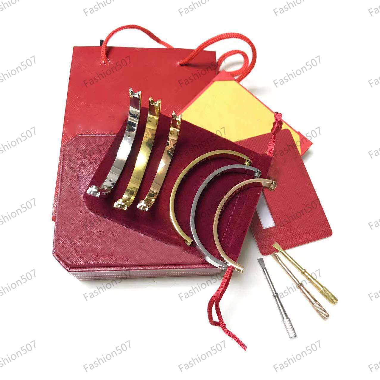 

designer bracelet Mens diamond bangle Women Stainless Steel Screw Screwdriver Bracelets Valentine Day gift jewelry bangles bracelets