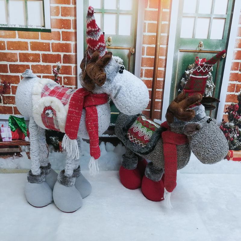 

Reindeer/Santa/Snowman Plush Dolls Gift for Kids Christmas Figurines Party Home Decoration Christmas Ormaments Retractable Dolls1