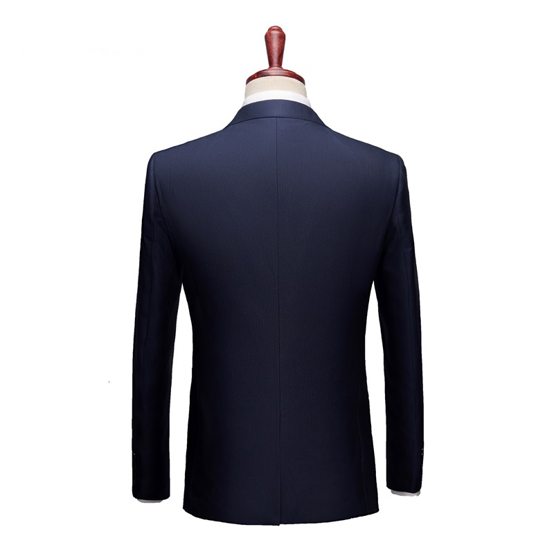 

2021 Male Suit Wedding Black Man Blue Business Suits More Recent Men's Jacket WDA7