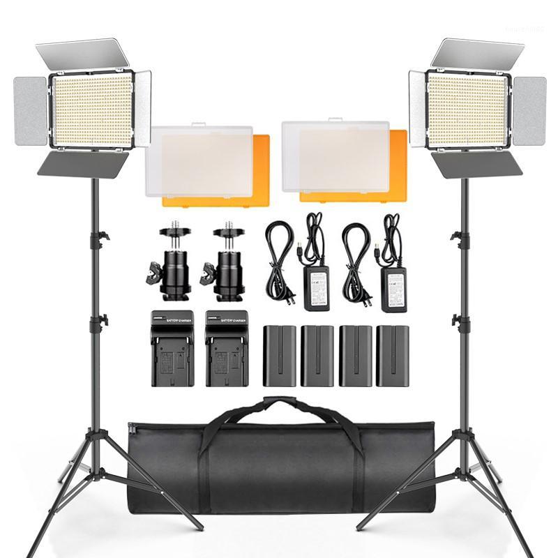 

TL-600S LED Video Light Kit Photography Studio Lamp 600 LEDs Panel Light Selfie with Tripod Carry Bag for Youtube Live Stream1
