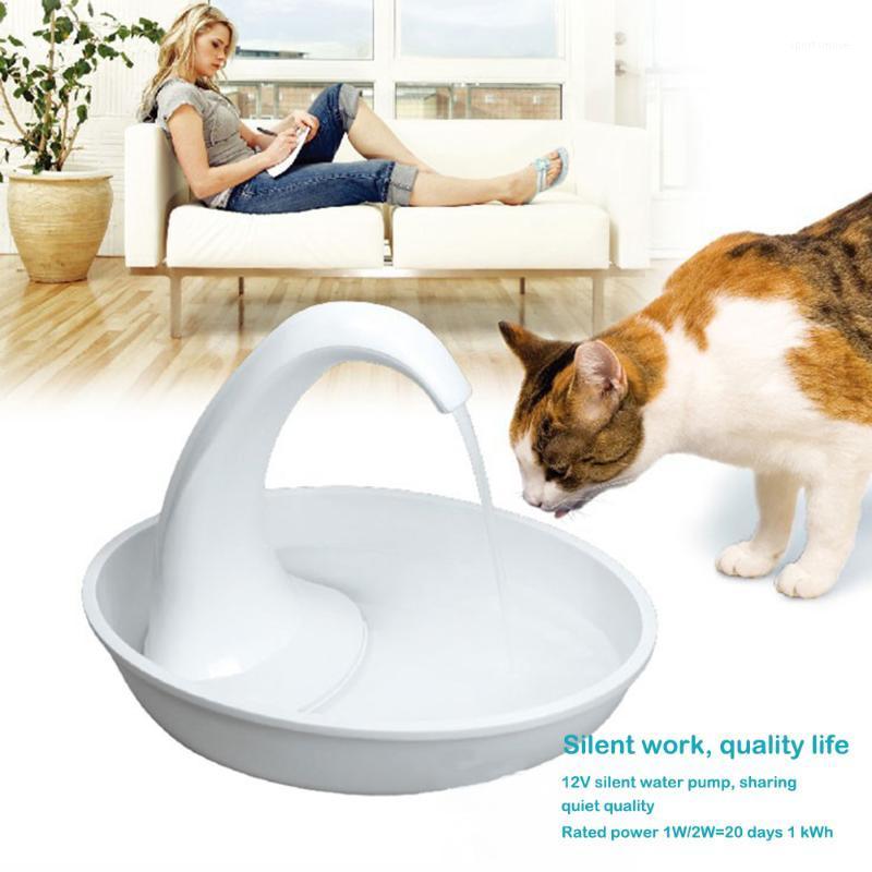 

Automatic Swan Shaped Pet Cat Dog Water Dispenser Feeding Water Flowing Fountain Cat Drinking Bowl Electric Dispenser1