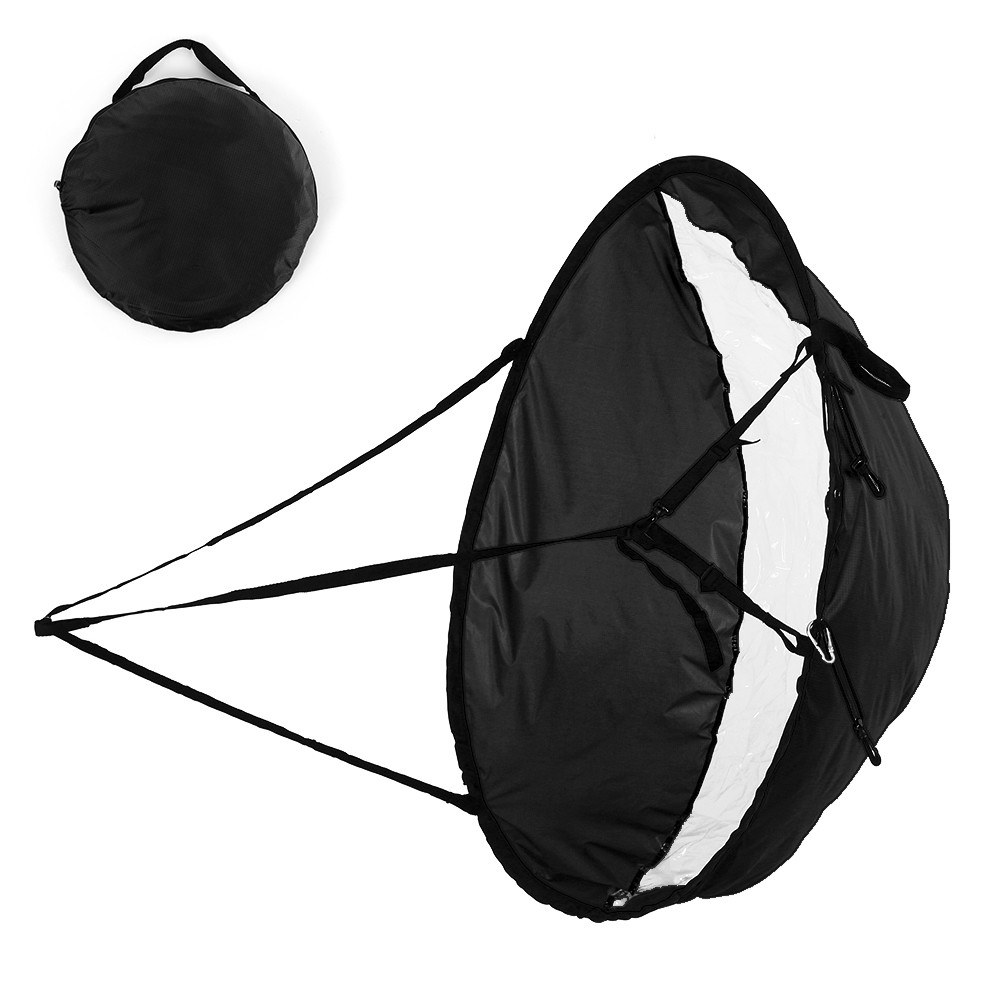 

108cm Foldable Kayak Sail Clear Window Downwind Popup Kayak Canoe Sail Wind Sail with Storage Bag