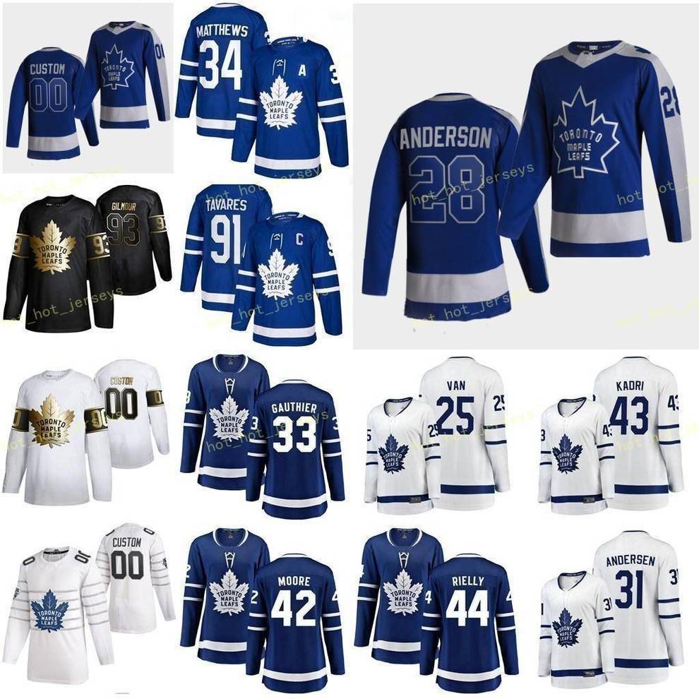 

Custom Toronto Maple Leafs Spezza Jason 19 Tavares John 91 Thornton Joe 97 Vesey Jimmy 26 Woll Joseph 60 Men Women Youth Stitched