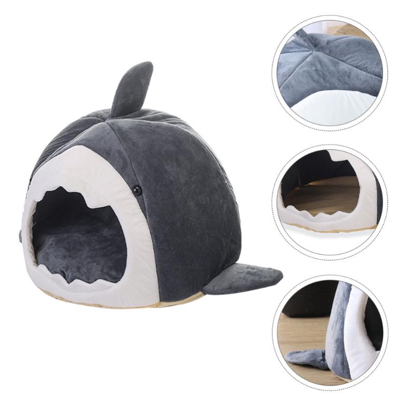 

1Pc Chic Cat House Home Cat Bed Creative Pet Bed for Home Pet Travel, Grey