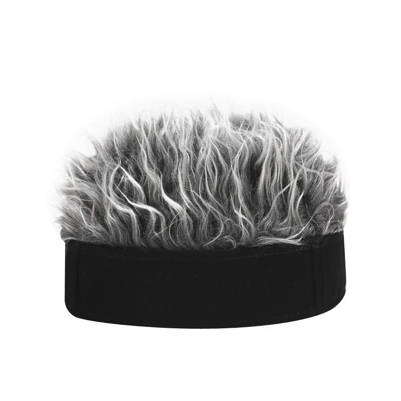

Trendy Men Camouflage Hat Wigs Beanie Cap Toupee Women Men Sports Outdoor Rock Punk Street Wig Fake Hair Hat