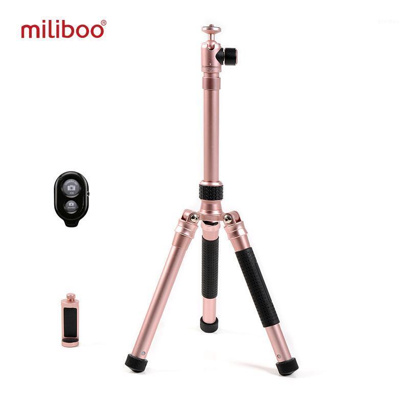 

miliboo MZA Mini Phone Tripod Selfie Stick Foldable with Bluetooth Remote Control Phone Clipper Goillapod for Camera SLR1