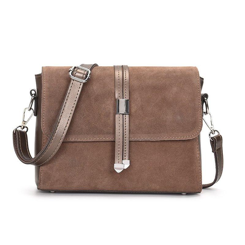 

Vintage Shoulder Bag For Women Designer Crossbody Bag Suede Femlae Classic Square Small Youth Khaki High Quality, Black