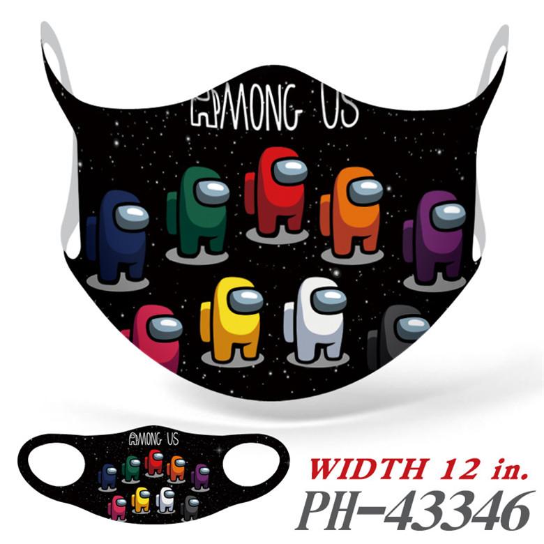 

Among Us Game Cosplay Party Face Masks Ice Silk Breathable Reusable Washable Dust-proof Fashion Facemasks Unisex Mouth Masks FY9300 Dcbuo