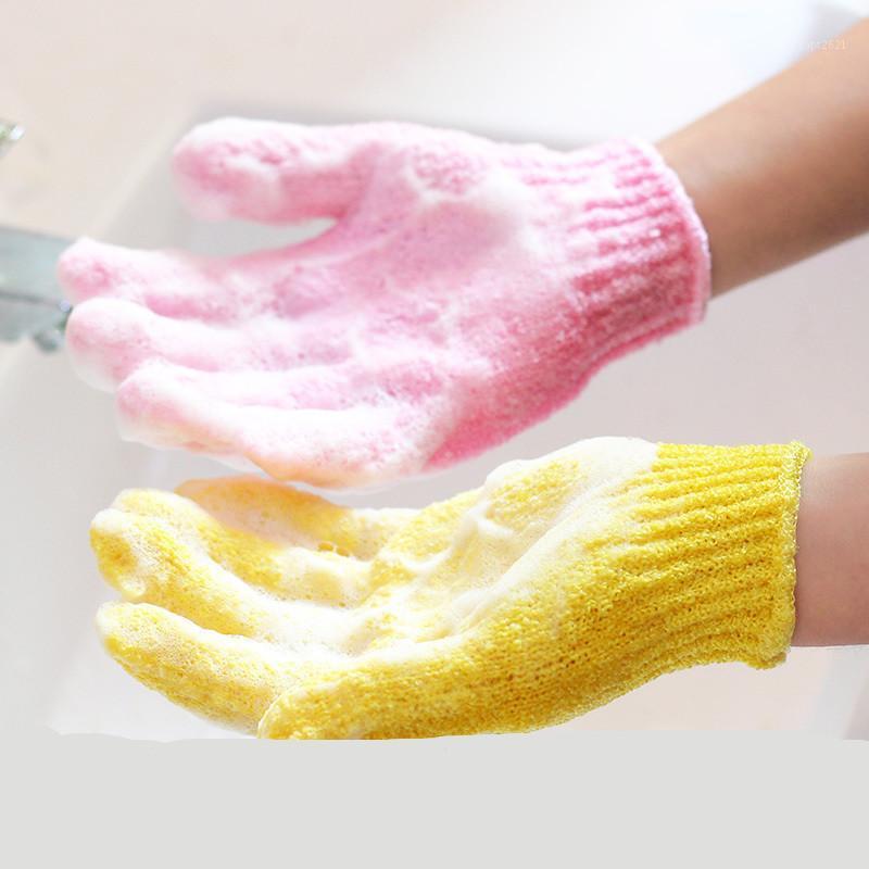 

3pcs! Elastic fingers Body Sponge Bath Gloves Shower Scrubber Men and Women Spa Massage Body Scrubber Cleaner1