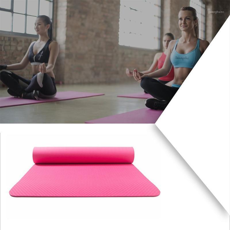 

Yoga Mat Extra Long Yoga Mat Fitness Camping Exercise Pilates With Strap Bag Thickened Non-Slip1, Red
