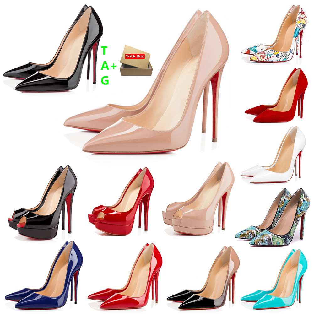 

Woman Red Bottoms High Heels Platform Peep-toes Sandals Designers Sexy Pointed Toe Reds Sole 8cm 10cm 12cm Pumps Luxurys Womens Wedding Dress Shoes Nude Black 2201, 40