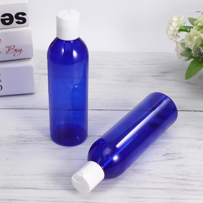 

6pcs 250ml Press Type Lid Travel Bottles Portable Cosmetic Container Empty Bottle for Shampoo Lotion (Transparent Bottle and Lid1