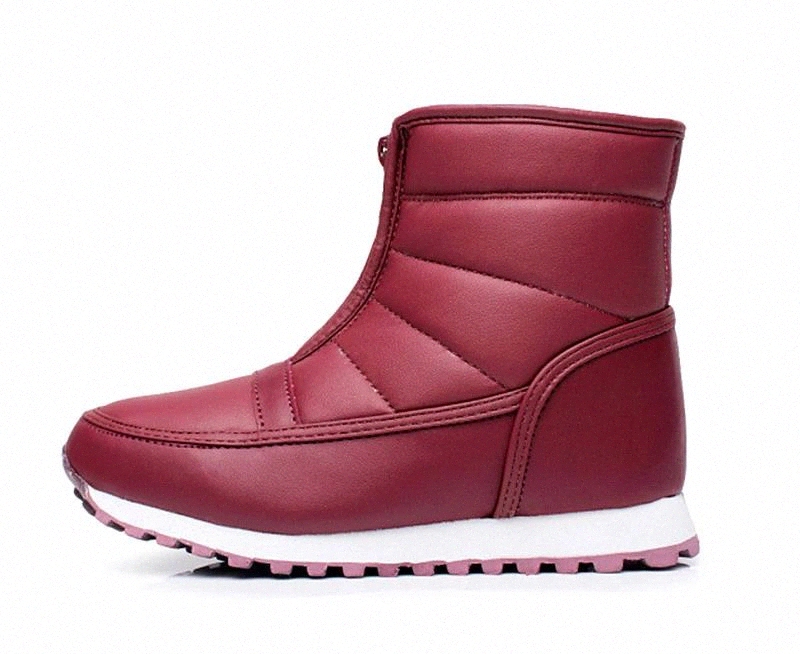 

Brand Fashion 2020 Hot Warm/comfortable Snow Boots for Women Boots EUR35-45 Color Wine/ Burgundy/black Pu Thickening Warm #FV5O