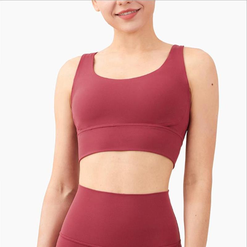 

2021 New Fashion Yoga Leggings And Sports Bra Yoga Sets High Waist Pants Women Push-up Bras Outdoor Fitness Gym Sports Suit, Beech wood