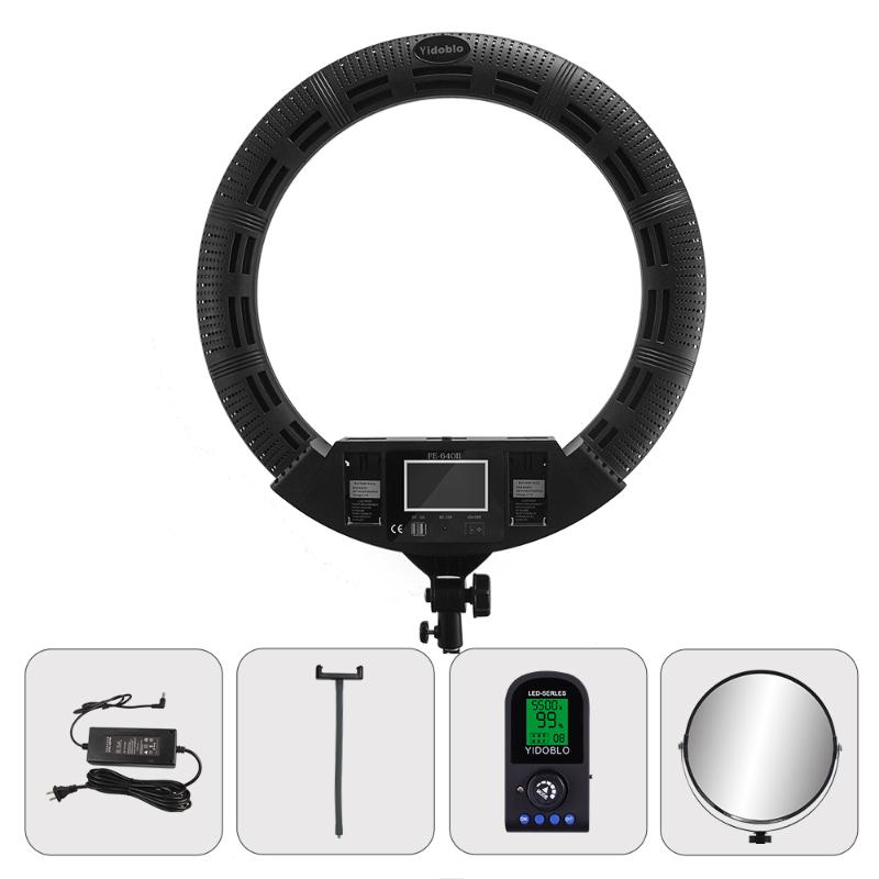 

Yidoblo FE-640II 22inch Ring Light Lamp 100w Cold Light Warm Photography Lighting 3200K-5500K for Photo Studio Video Fill