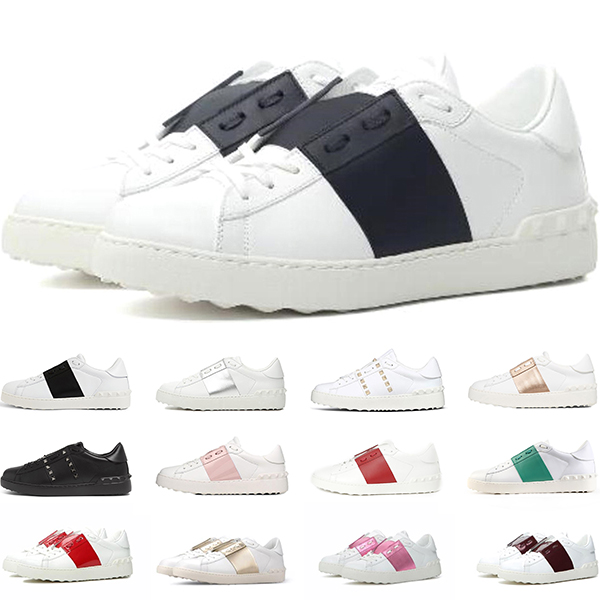 

Platform Shoes White Black Red Men Women Leather Shoe Open Low Mens Trainers Sneakers Sports Size 35-46, #11 35-40