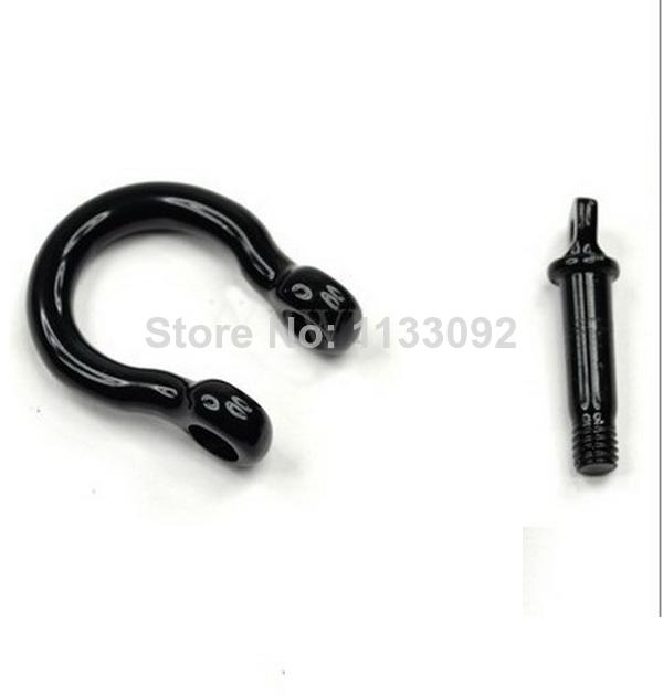 

20pcs/lot free ship Black Stainless Steel shackles D/ Bow shape shackles Buckles for 550 paracord survival bracelets