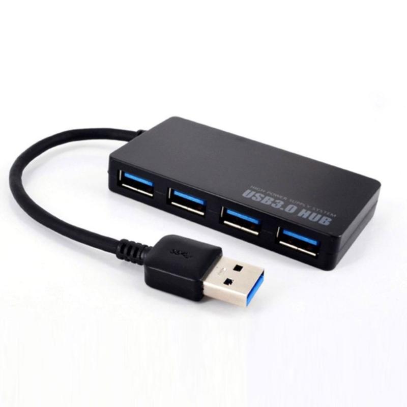 

Ultra-thin 4-port USB3.0 HUB High Speed Indicator Light USB Hub For Multi-device Computer Laptop