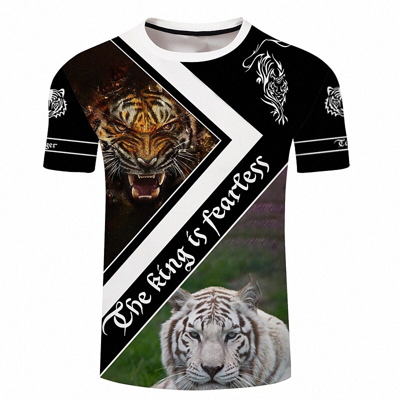 Men's Unisex Tee T shirt Shirt 3D Print Graphic Prints Animal Plus Size Crew Neck Casual Daily 3D Print Short Sleeve Tops Basic Designer Big