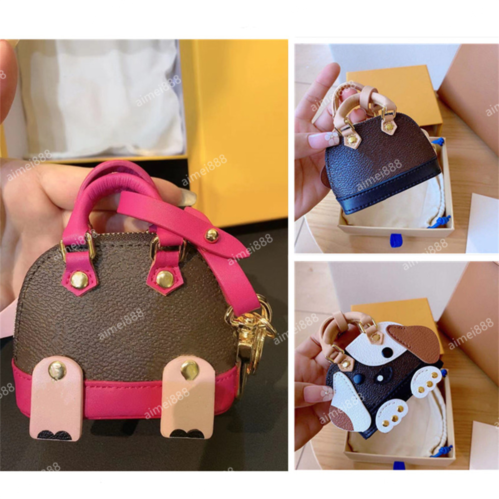 

5A Top design high quality leather letter headset Mini Bag couple bag key chain fashion accessories supply