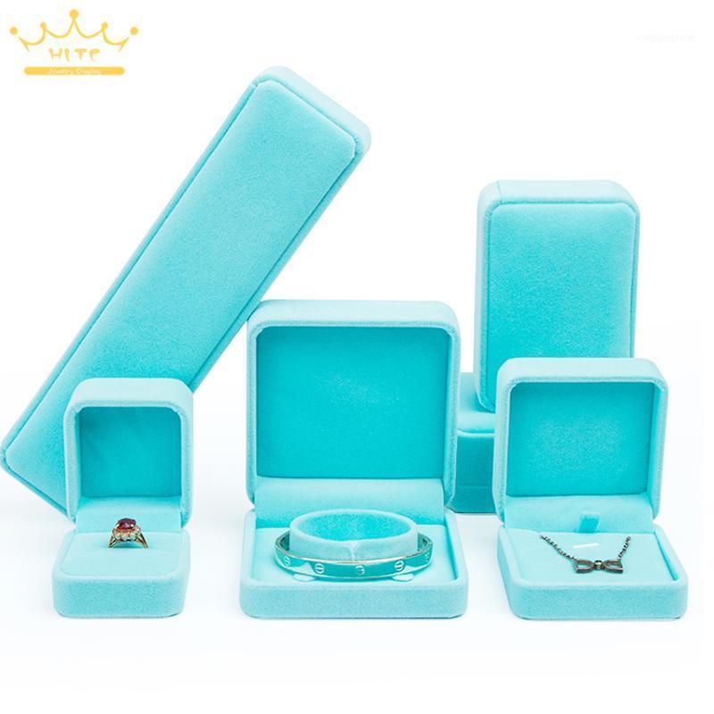 

Jewelry Pouches, Bags Green Velvet Pendant Necklace Earrings Bracelet Package Case Wedding Ring Organizer Storage Gift Box1