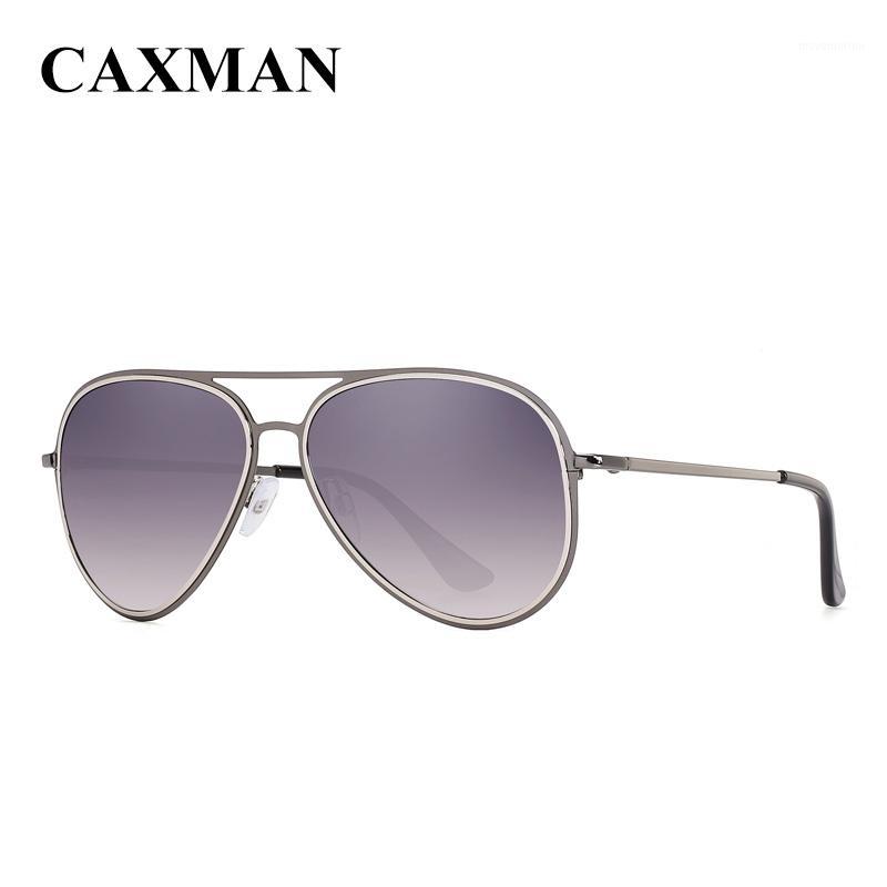 

CAXMAN Aviation Sunglasses for Women Retro Pilot Fashion Designer Sun Glasses Steel Metal Aviador Flat Gradient UV Protection1