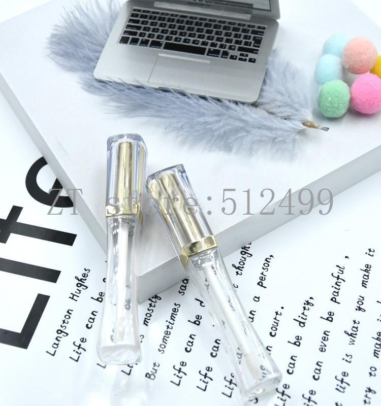 

10/30/50pcs 4ML Empty New Arrival Clear Lipgloss Tube Gold Cap ,DIY Portable Refillable Cosmetic Jar Liquid Lipstick Bottles1