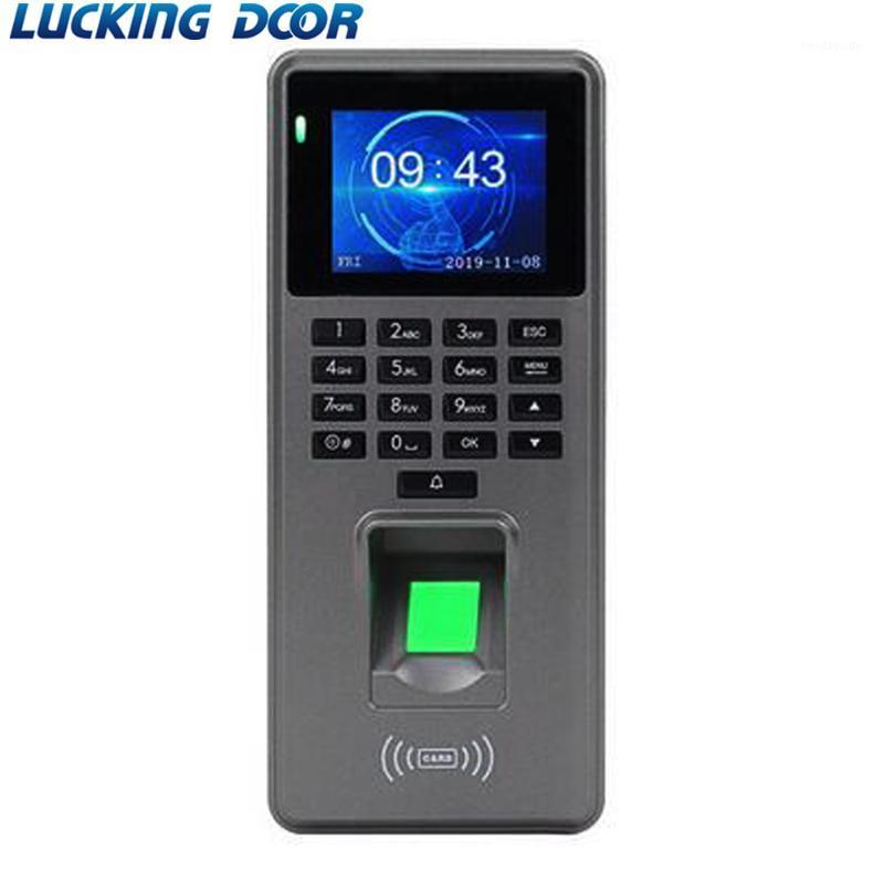 

125Khz RFID 2.4 inch Fingerprint Access Control Keypad USB Biometric System Electronic Time Clock Recorder Attendance Machine1