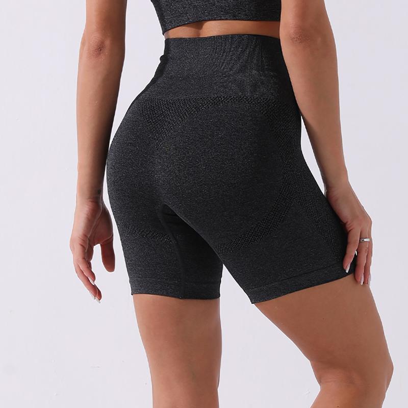 

Women High Waist Energy Seamless Yoga Shorts Push Up Hip Gym Shorts Fitness Sports Leggings Biker Short Mujer Sport Running, Green