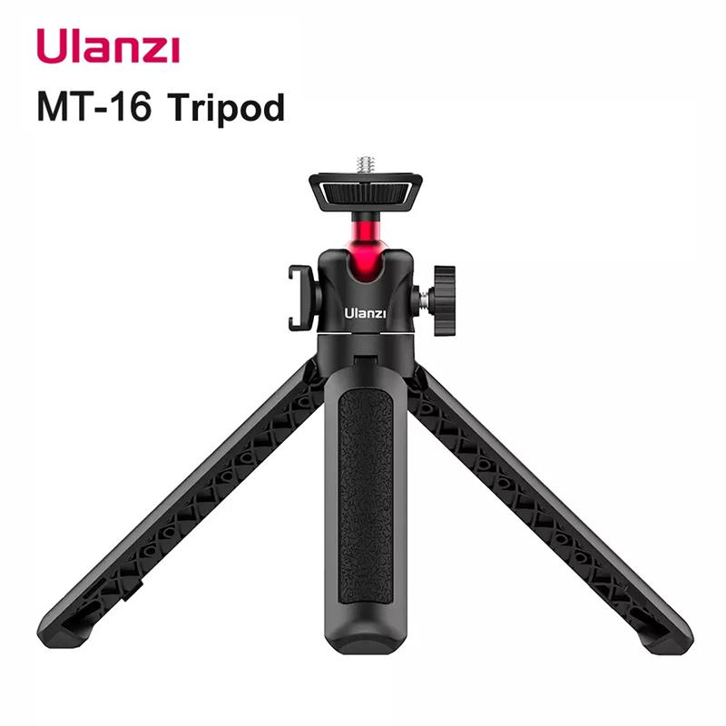

Ulanzi MT-16 Selfie Stick Extendable Desktop Tripod Stand For Microphone LED Light Smartphone Camera With Ball Head Cold Shoe