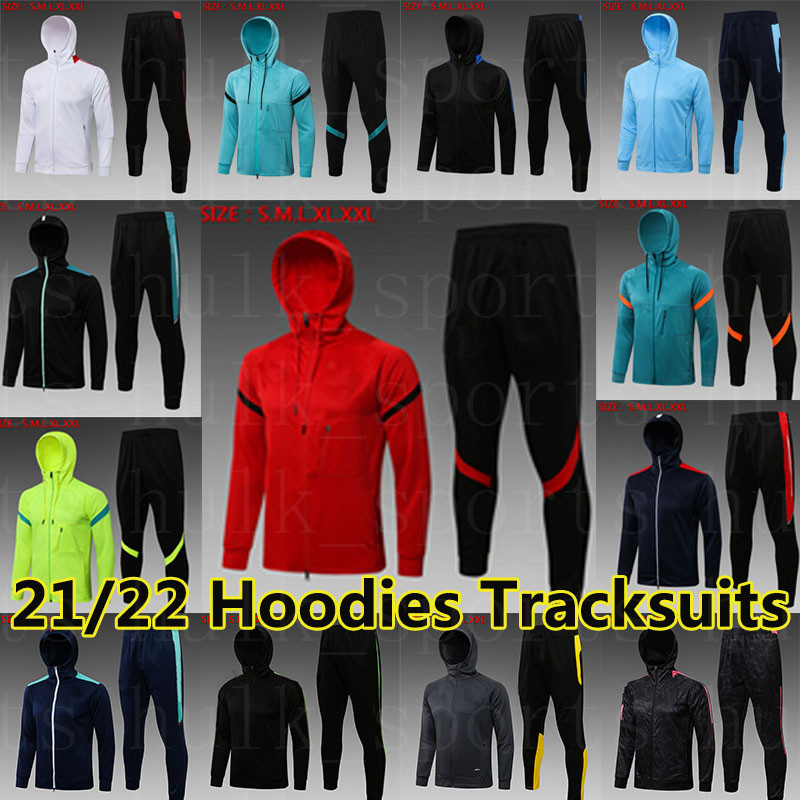 

21/22 Munich Soccer Tracksuits Set Dortmund Marseille CFC Hoodies jogging Jacket DAVIES SANE LEWANDOWSKI HAVERTZ PULISIC KANTE MOUNT PAYET 2021 2022 Survetement