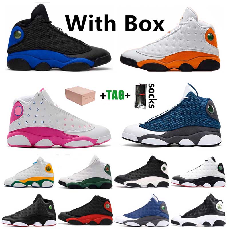 

2022 New 13 13s Jumpman Flint Basketball Shoes Size US 13 Mens Womens Playground Lakers Outdoors Sports Sneakers Trainers, B18 36-47 grey toe