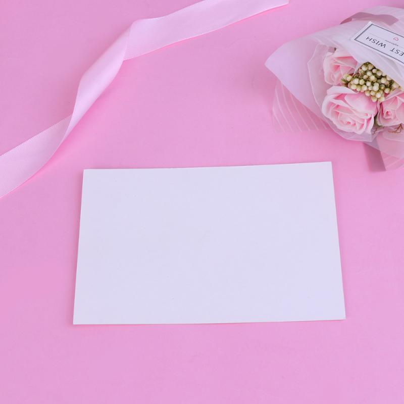 

120pcs Simple Blank Postcards Painting Cards Words Cards DIY Homemade Hand-painted Message Graffiti Sketch (White Paper