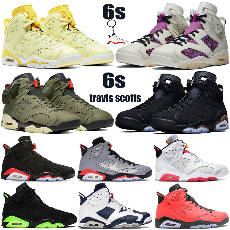 

Top quality 6 6s men basketball shoes UNC Hare Cactus Jack washed denim black infrared travis scotts Sport Blue Jumpman Sneakers Trainers, 28 og box