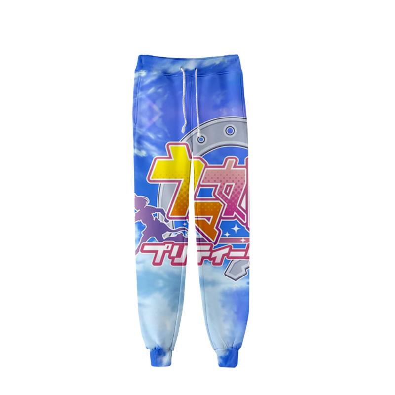

2021 Pretty Derby Trousers Unisex 3D Jogger Pant Women Men's Pants Harajuku Sweatpants Japanese Anime Fashion Pants Oversized, As picture