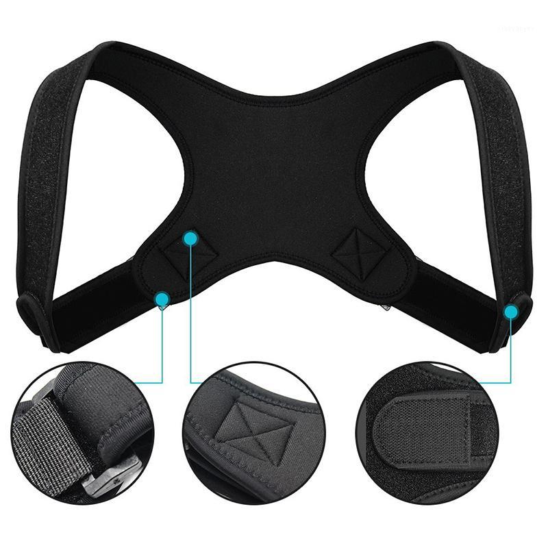 

New Spine Posture Corrector Protection Back Shoulder Posture Corrector Correction Band Humpback Back Pain Relief Brace #ND1, Black
